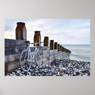 EASTBOURNE BEACH BICYCLE RIDE POSTER