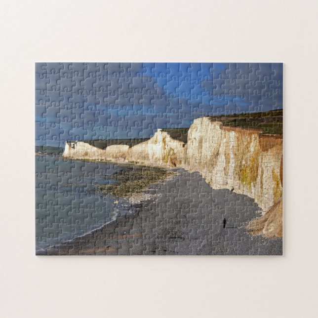 Eastbourne Cliffs in East Sussex England Jigsaw Puzzle (Horizontal)