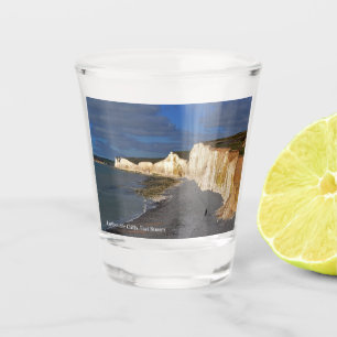 Eastbourne Cliffs in East Sussex England Keepsake Shot Glass