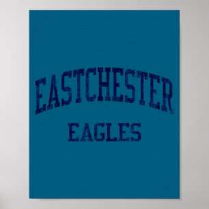 Eastchester High School Hs Eastchester Ny Vintage Poster