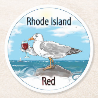 "EastCoasters" RI Red paper coaster set