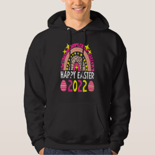 Easter 2022 Rainbow  Cute Happy Easter 2022 Women  Hoodie