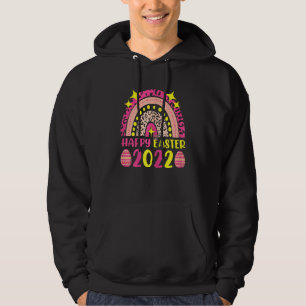 Easter 2022 Rainbow T- Cute Happy Easter 2022 Wome Hoodie