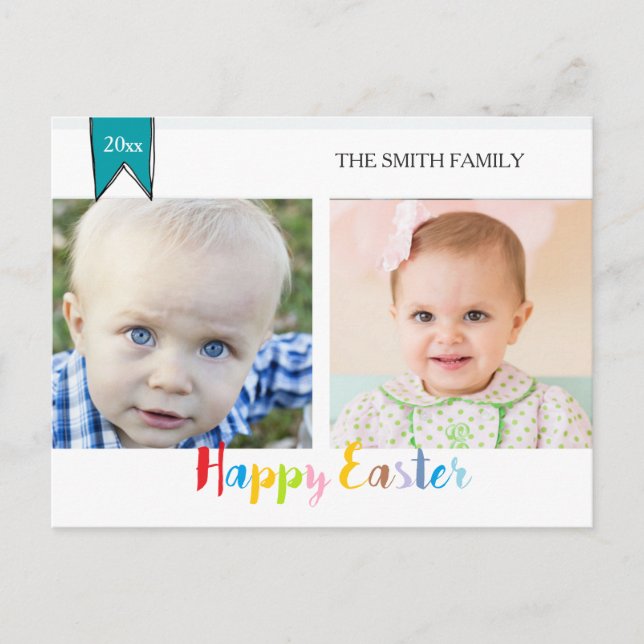 Easter 2 photo postcards (Front)