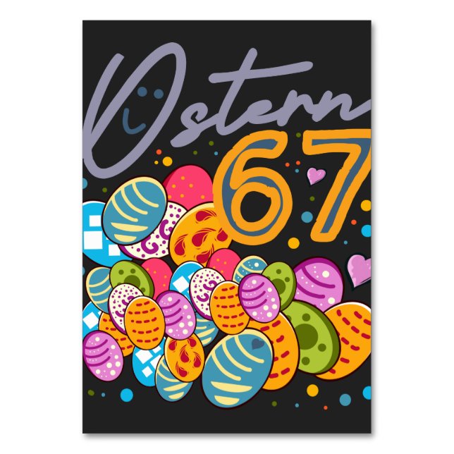 Easter 67 table number (Front)