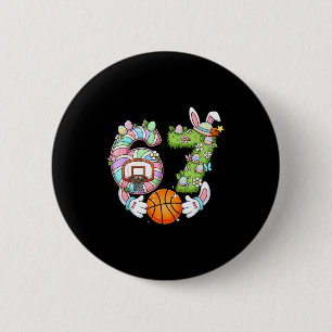 Easter 6 7 Meme Six Seven Cute Bunny Basketball Ea Cm Round Badge