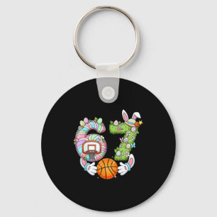 Easter 6 7 Meme Six Seven Cute Bunny Basketball Ea Key Ring