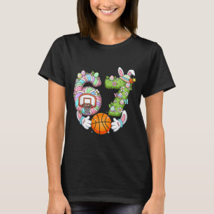 Easter 6 7 Meme Six Seven Cute Bunny Basketball Ea T-Shirt