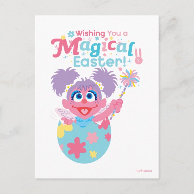 Easter Abby Cadabby Postcard (Front)