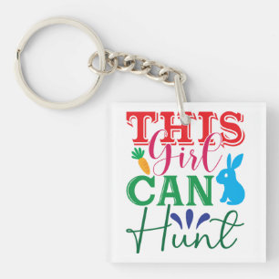 Easter Adventure with Bunny - This Girl Can Hunt Key Ring