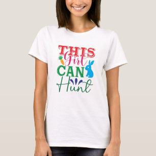 Easter Adventure with Bunny - This Girl Can Hunt T-Shirt