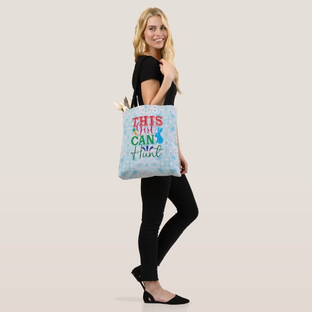 Easter Adventure with Bunny - This Girl Can Hunt Tote Bag (On Model)