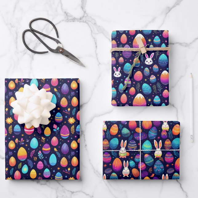 Easter After Dark Wrapping Paper Sheet (Front)