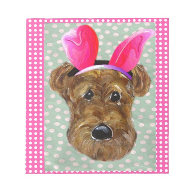 EASTER AIREDALE NOTEPAD (Front)