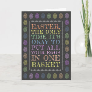 Easter - All your eggs in one basket Holiday Card