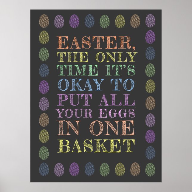 Easter - All your eggs in one basket Poster (Front)