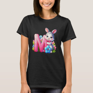 Easter Alphabet Letter M u2013 Funny ABC Egg for K T-Shirt