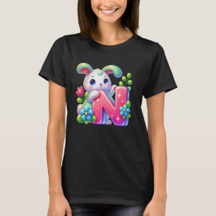 Easter Alphabet Letter N u2013 Funny ABC Egg for K T-Shirt