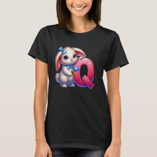 Easter Alphabet Letter Q u2013 Funny ABC Egg for K T-Shirt