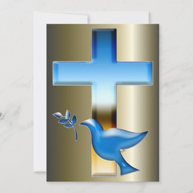 Easter and Palm Sunday Crosses and Scenes Holiday Card (Front)