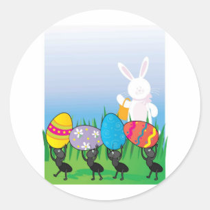 Easter Ants Classic Round Sticker