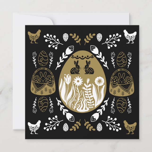 Easter April Holiday Gift Card (Front)
