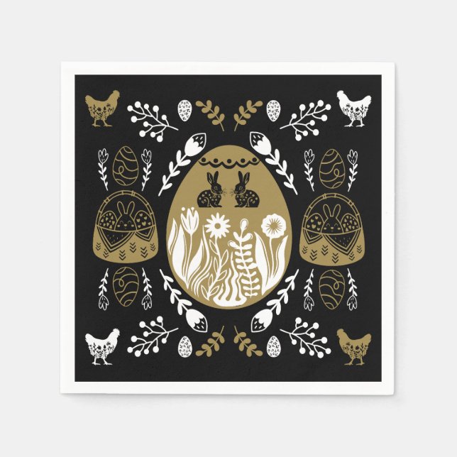 Easter April Holiday Gift Napkin (Front)