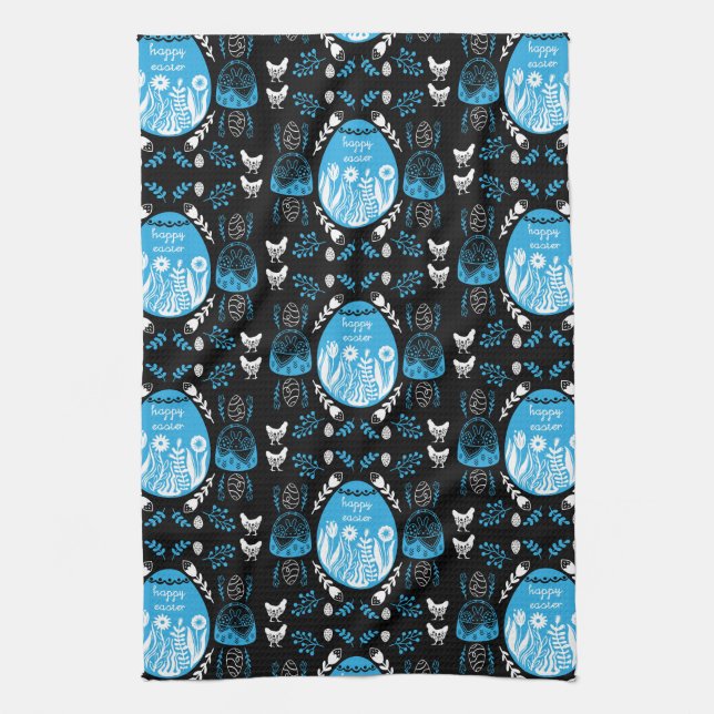 Easter April Holiday Tea Towel (Vertical)