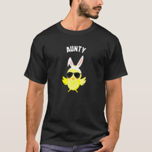 Easter Aunty Chick Sunglasses Ant Candy Kids Sprin T-Shirt