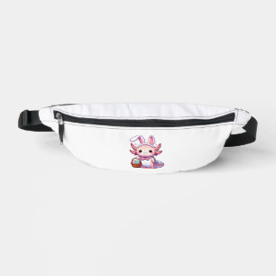Easter Axolotl Bunny Ears Eggs T-Shirt Bum Bags
