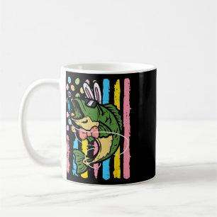 Easter B Fish Bunny Us Flag Patriot Fishing Men Wo Coffee Mug