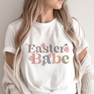 Easter Babe Retro Floral Trendy Aesthetic T-Shirt