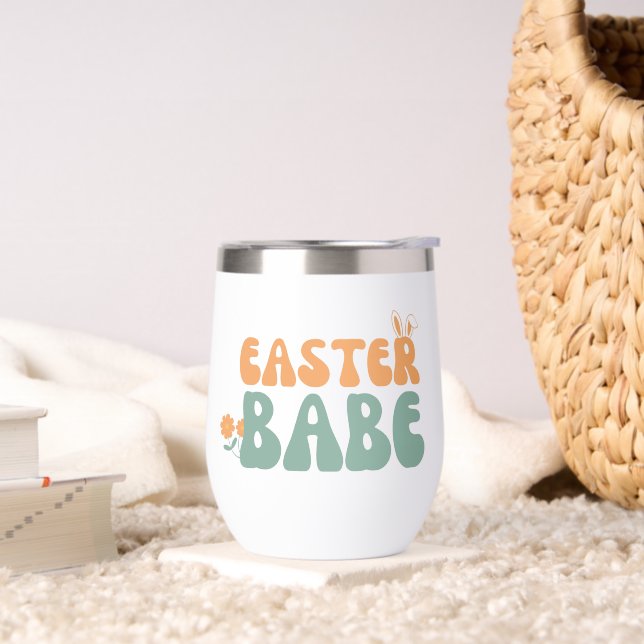 Easter Babe Retro Groovy Aesthetic Bunny Ears (Living Room)