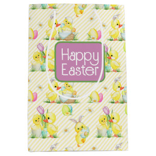 Easter Baby Chicks and Ducks  Medium Gift Bag