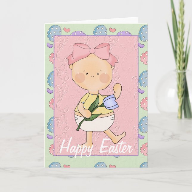 Easter Baby D2 Happy Easter Greeting Card (Front)