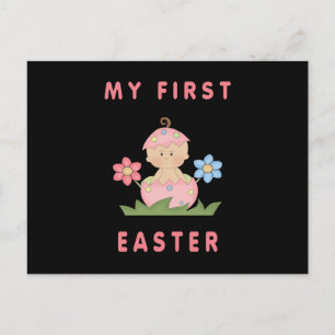 Easter Baby Girl Holiday Postcard