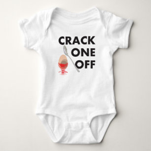 Easter baby grow suit CRACK ONE OFF boiled egg Bodysuit