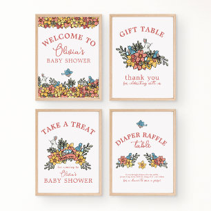 Easter Baby Shower Frameable Table Signs