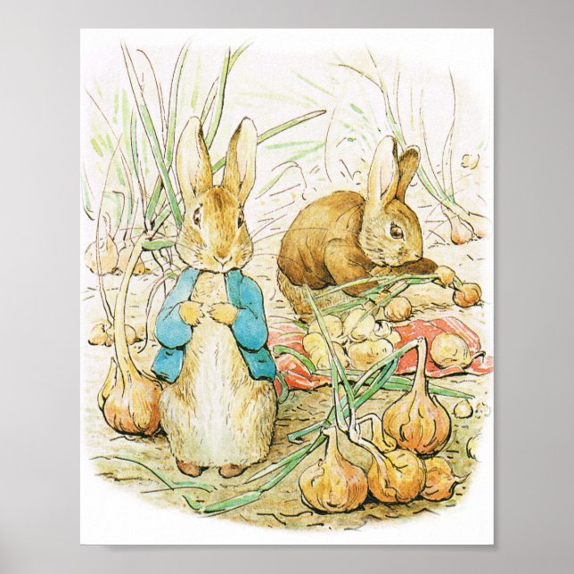 Easter , BABY SHOWER, RABBIT POSTER,  NURSERY Poster (Front)