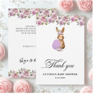 Easter Baby Shower Thank You Card