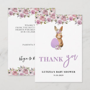 Easter Baby Shower Thank You Card