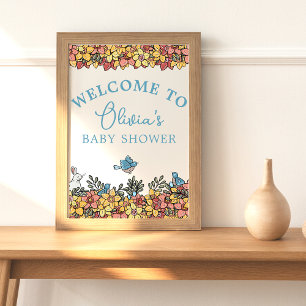 Easter Baby Shower Welcome Table Sign
