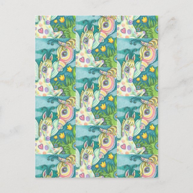 EASTER BABY, SPRING HORSE, FAIRY FILLY POSTCARD (Front)