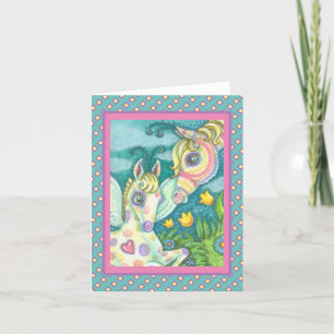 EASTER BABY, SPRING PONY, HORSE FAIRY NOTE CARD B
