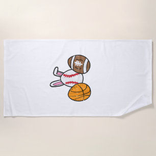 Easter Balls Basketball Baseball Football Boys Kid Beach Towel