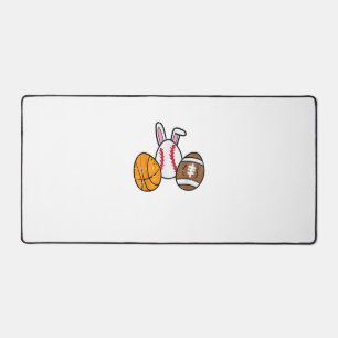 Easter Balls Basketball Baseball Football Boys Kid Desk Mat