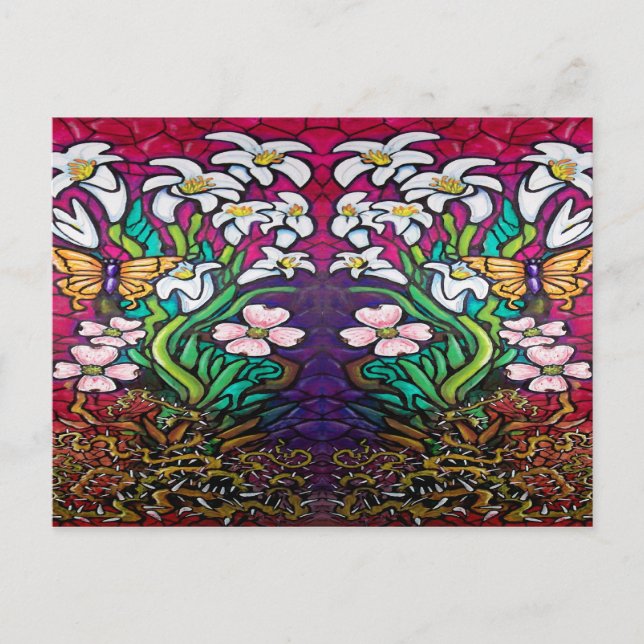 Easter Banner Holiday Postcard (Front)