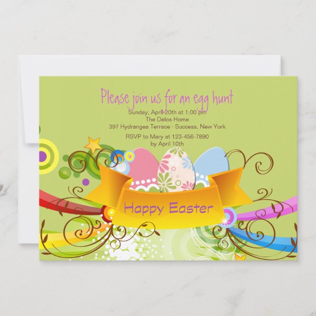 Easter Banner Invitation (Front)