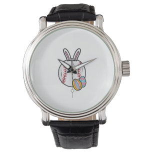 Easter Baseball Bunny Sports Men Boys Kids Toddler Watch