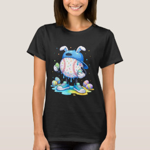 Easter Baseball Drip for Kids Boy Girl Toddlers T-Shirt